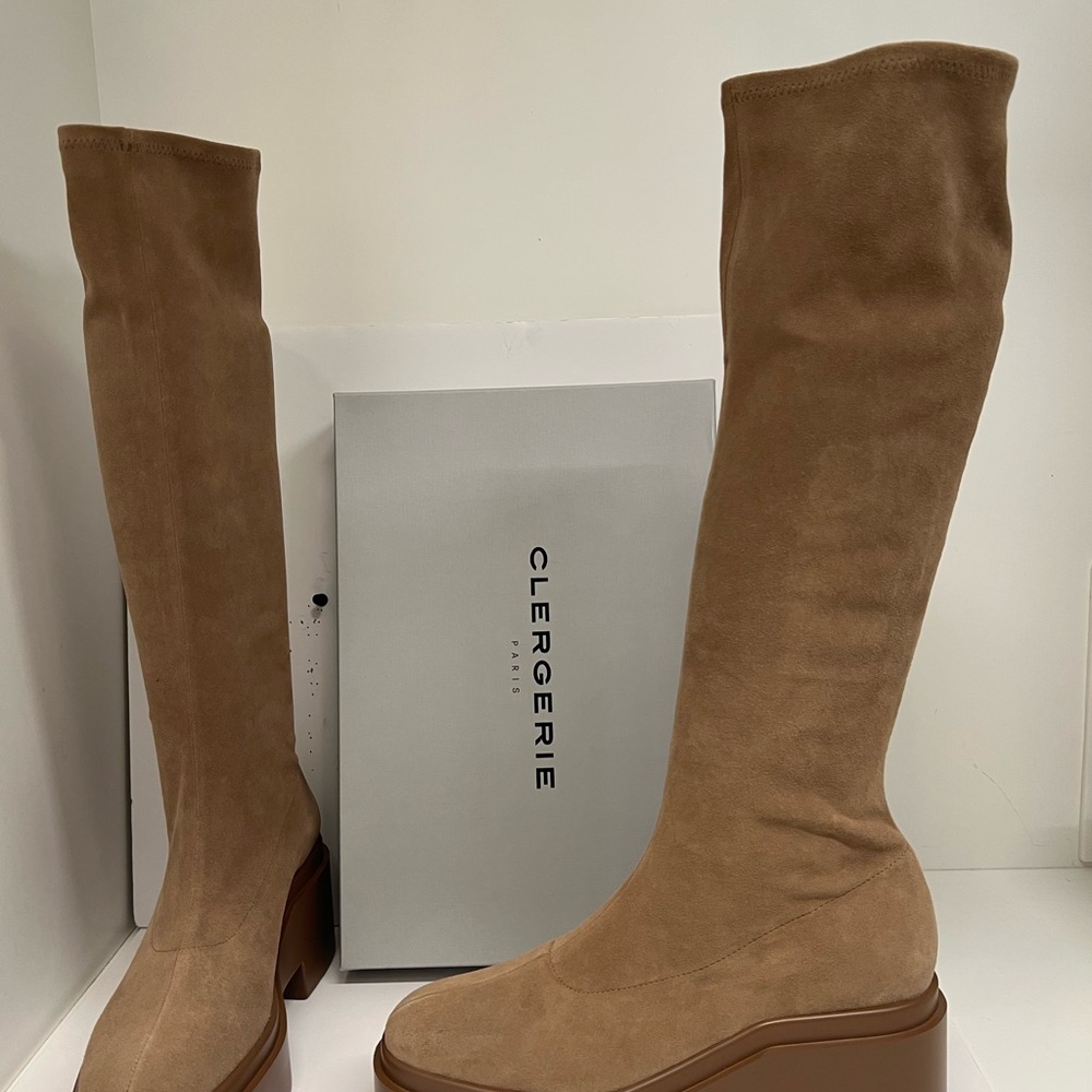 Robert Clergerie Women's Brown Over the Knee Boots